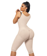 Faja reloj de arena hasta la rodilla con tiras, broche central y cremallera perineal ( Ref. O-021 )