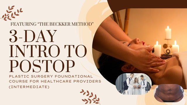 3-Day Intro to PostOp-Indur after Plastic Surgery with the Beckker Method